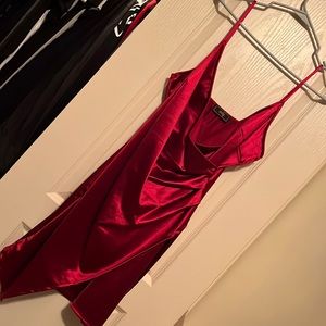 BRAND NEW Satin Red Dress